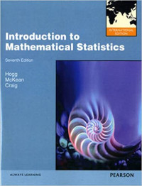 INTRODUCTION TO MATHEMATHICAL STATISTICS: INTERNATIONAL EDITION