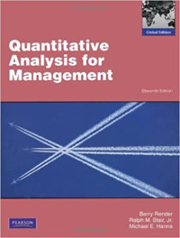 QUANTITATIVE ANALYSIS FOR MANAGEMENT