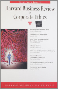 HARVARD BUSINESS REVIEW ON CORPORATE ETHICS