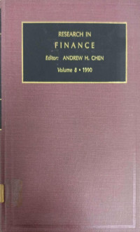 RESEARCH IN FINANCE: A RESEARCH ANNUAL - VOLUME 8