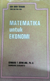 Image of MATEMATIKA UNTUK EKONOMI