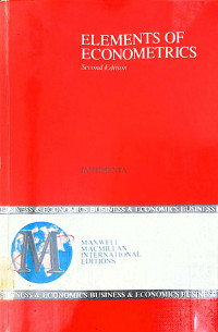Image of ELEMENTS OF ECONOMETRICS
