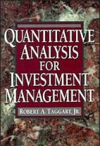 QUANTITATIVE ANALYSIS FOR INVESTMENT MANAGEMENT