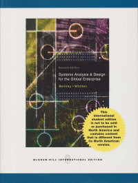 SYSTEMS ANALYSIS AND DESIGN FOR THE GLOBAL ENTERPRISE: INTERNATIONAL EDITION